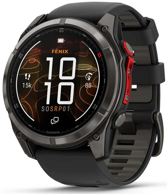 Garmin Fenix 8 Pro MicroLED 51mm, Sapphire Carbon Gray DLC Titanium Black