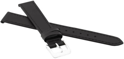 Kožený řemínek JVD R18201 16mm, černý