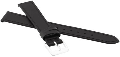 Kožený řemínek JVD R18201 18mm, černý