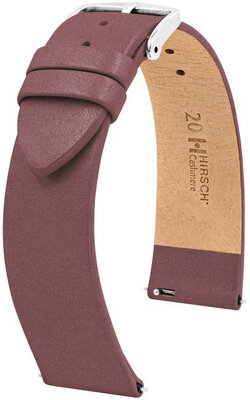 Kožený řemínek Hirsch Cashmere M 03902161-2, hnědý, teletina, délka M, Quick Release