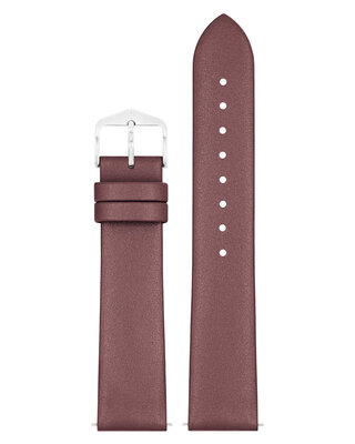 Kožený řemínek Hirsch Cashmere M 03902161-2, hnědý, teletina, délka M, Quick Release