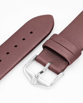Kožený řemínek Hirsch Cashmere M 03902161-2, hnědý, teletina, délka M, Quick Release