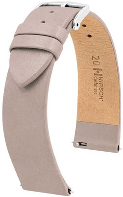 Kožený řemínek Hirsch Cashmere M 03902195-2, béžový, teletina, délka M, Quick Release