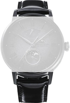 Kožený řemínek Orient Star UL01B011N9 20mm (pro model RE-AY01), černý