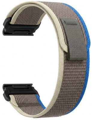 Nylonový řemínek Ricardo 22mm (pro Garmin Fenix 8/7/6 (47mm), Epix 2 aj.), šedý V7, QuickFit