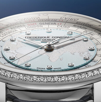 Frederique Constant Manufacture Classic Worldtimer Automatic FC-719LBWD3DH6 Limited Edition 88pcs (+ náhradní řemínek)