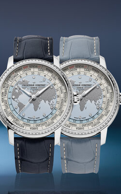 Frederique Constant Manufacture Classic Worldtimer Automatic FC-719LBWD3DH6 Limited Edition 88pcs (+ náhradní řemínek)