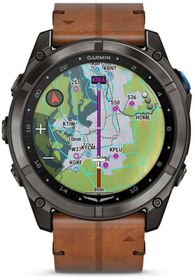 Garmin D2 Mach 2 Pro 51mm (Premium), Chestnut Leather Band (+ náhradní řemínek)