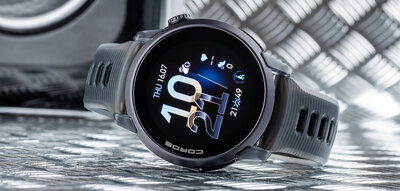 Coros Pace 4 Black Crystal / Silicone Band