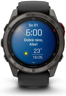 Garmin Fenix 8 Pro MicroLED 51mm, Sapphire Carbon Gray DLC Titanium Black (rozbalené)