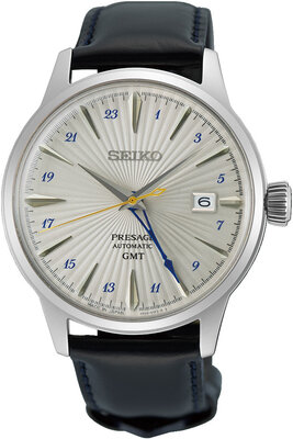 Seiko Presage Automatic GMT SSK049J1 Cocktail Time "Silver Bullet"