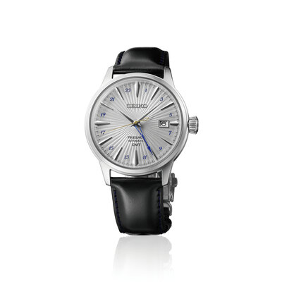 Seiko Presage Automatic GMT SSK049J1 Cocktail Time "Silver Bullet"