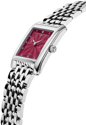 Frederique Constant Classics Carree Ladies Quartz FC-200PI2C6B Blush Edition by Felipao (+ přívěsek)