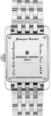 Frederique Constant Classics Carree Ladies Quartz FC-200PI2C6B Blush Edition by Felipao (+ přívěsek)