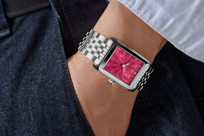 Frederique Constant Classics Carree Ladies Quartz FC-200PI2C6B Blush Edition by Felipao (+ přívěsek)