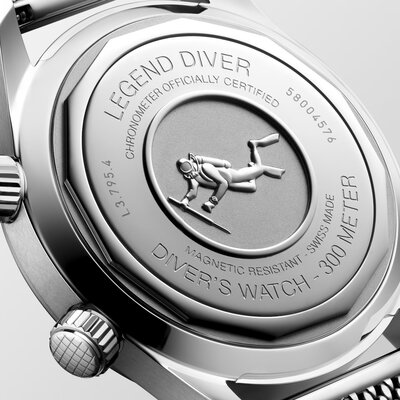 Longines Heritage Legend Diver Automatic Chronometer L3.795.4.59.9 (+ náhradní řemínek)