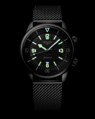 Longines Heritage Legend Diver Automatic Chronometer L3.795.4.59.9 (+ náhradní řemínek)