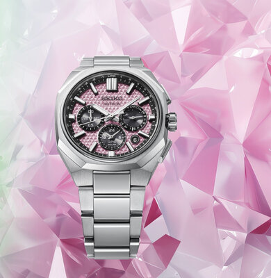 Seiko Astron Solar GPS Chronograph HAB006J1 Crystal Pink Limited Edition 1200pcs (+ náhradní řemínek)