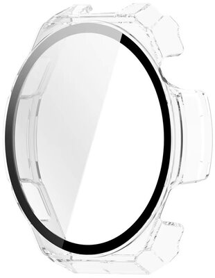 Ochranný kryt (pro Amazfit Balance 3), plastový, průhledný + sklíčko