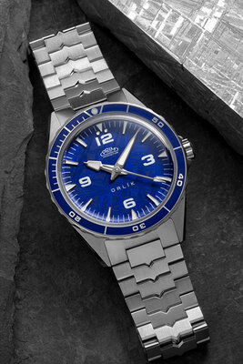 Prim Orlík 42 Meteorit Manufacture Automatic 95-111-557-00-1 Limited Edition 50pcs "Modrá planeta"