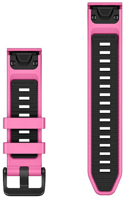 Silikonový řemínek Garmin 20mm, Pink Aurora, QuickFit, + prodloužená část, 010-14409-00