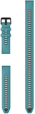 Silikonový řemínek Garmin 20mm, Turquoise, QuickFit, + prodloužená část, 010-14412-00