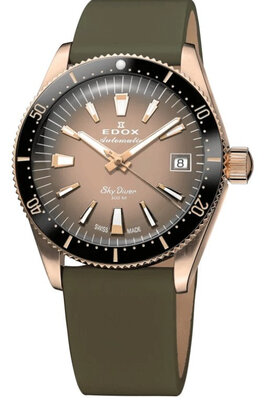 Edox SkyDiver 38 Date Automatic 80131-37rnc-vdbei (+ náhradní řemínek)