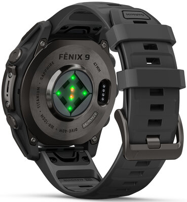 Garmin Fenix 9 AMOLED 47mm, Carbon Gray DLC Titanium Black