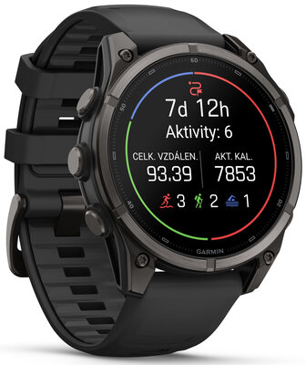 Garmin Fenix 9 AMOLED 47mm, Carbon Gray DLC Titanium Black