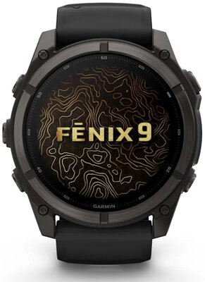 Garmin Fenix 9 AMOLED 51mm, Carbon Gray DLC Titanium Black