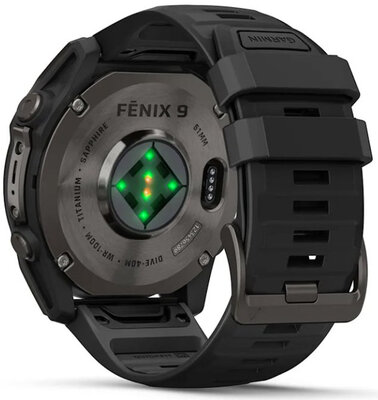 Garmin Fenix 9 AMOLED 51mm, Carbon Gray DLC Titanium Black