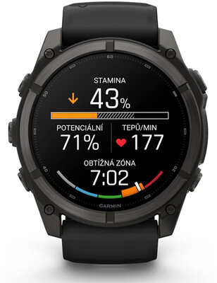 Garmin Fenix 9 AMOLED 51mm, Carbon Gray DLC Titanium Black
