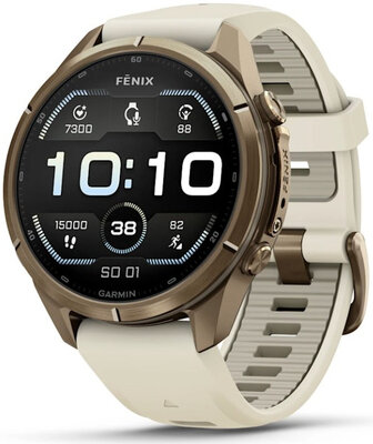Garmin Fenix 9 Pro AMOLED 43mm, Autumn Gold Titanium Cream/French Gray