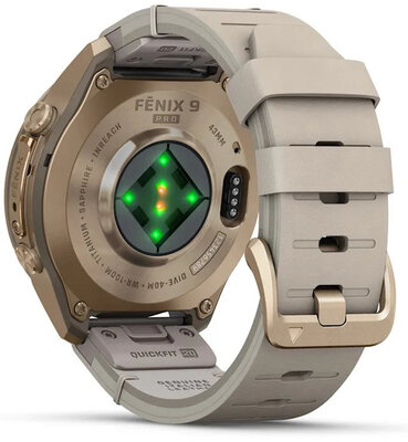 Garmin Fenix 9 Pro AMOLED 43mm, inReach, Autumn Gold Titanium/Bone (Premium) (+ náhradní řemínek)