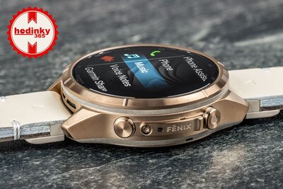 Garmin Fenix 9 Pro AMOLED 43mm, inReach, Autumn Gold Titanium/Bone (Premium) (+ náhradní řemínek)