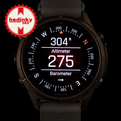 Garmin Fenix 9 Pro AMOLED 43mm, inReach, Autumn Gold Titanium/Bone (Premium) (+ náhradní řemínek)