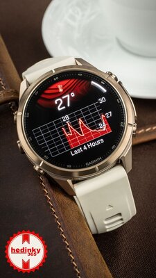 Garmin Fenix 9 Pro AMOLED 43mm, inReach, Autumn Gold Titanium Cream/French Gray