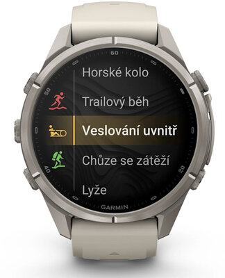 Garmin Fenix 9 Pro AMOLED 43mm, inReach, Titanium Fog Gray/Dark Sandstone