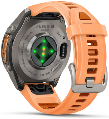 Garmin Fenix 9 Pro AMOLED 43mm, inReach, Titanium Shell Pink/Autumn Orange