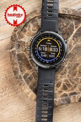 Garmin Fenix 9 Pro AMOLED 47mm, Carbon Gray DLC Titanium Black/Pebble Gray