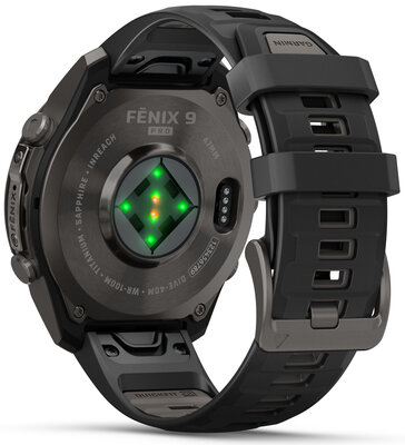 Garmin Fenix 9 Pro AMOLED 47mm, inReach, Carbon Gray DLC Titanium Black/Pebble Gray