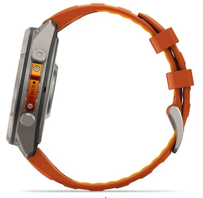 Garmin Fenix 9 Pro AMOLED 47mm, inReach, Titanium Autumn Orange/Spark Orange