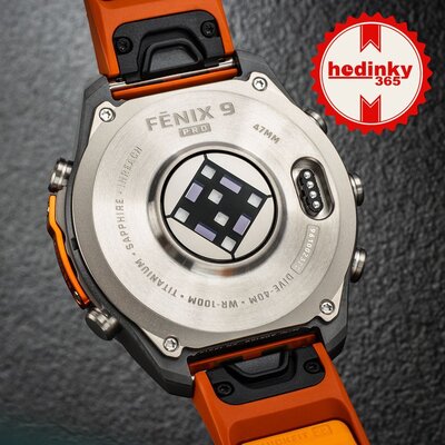Garmin Fenix 9 Pro AMOLED 47mm, inReach, Titanium Autumn Orange/Spark Orange