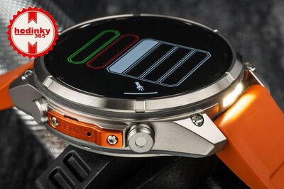 Garmin Fenix 9 Pro AMOLED 47mm, inReach, Titanium Autumn Orange/Spark Orange