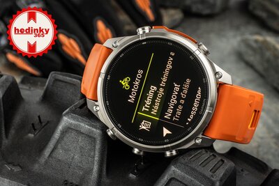 Garmin Fenix 9 Pro AMOLED 47mm, inReach, Titanium Autumn Orange/Spark Orange