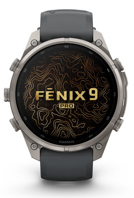 Garmin Fenix 9 Pro AMOLED 47mm, inReach, Titanium Graphite/Black