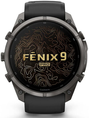 Garmin Fenix 9 Pro AMOLED 51mm, inReach, Carbon Gray DLC Titanium Black/Pebble Gray