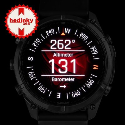 Garmin Fenix 9 Pro AMOLED 51mm, inReach, Carbon Gray DLC Titanium Black/Pebble Gray