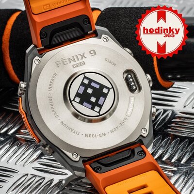 Garmin Fenix 9 Pro AMOLED 51mm, inReach, Titanium Autumn Orange/Spark Orange
