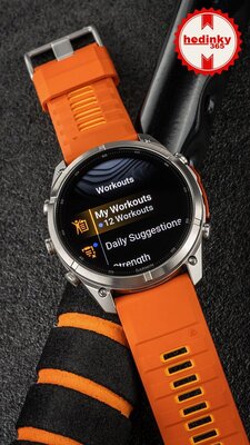 Garmin Fenix 9 Pro AMOLED 51mm, inReach, Titanium Autumn Orange/Spark Orange